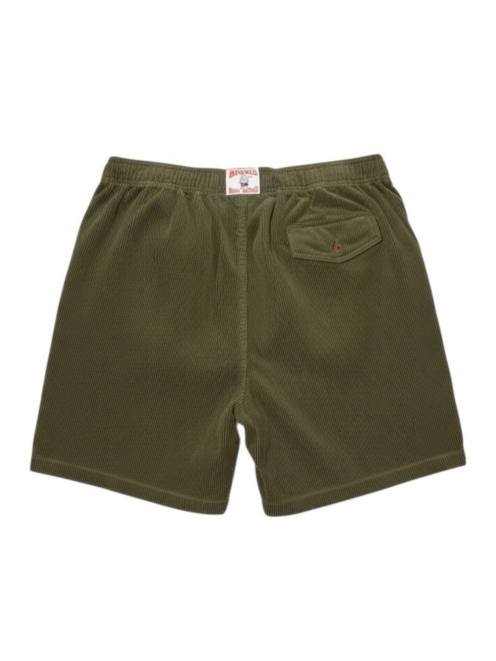 Birdwell Beach Britches Green Corduroy Shorts Elastic Waist Surf Casual XXL